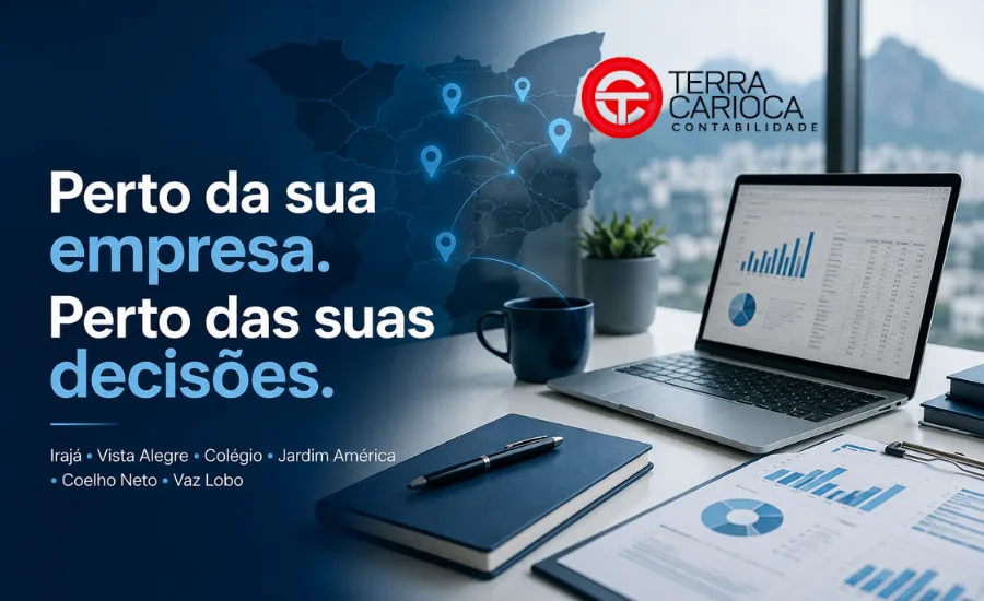 Terra Carioca Contabilidade atende empresas em Irajá, Vista Alegre, Colégio, Jardim América, Coelho Neto e Vaz Lobo, na Zona Norte do Rio de Janeiro